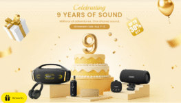 Tribit Turns Nine: Score Automatic Discounts, Freebies, and Daily Giveaways.
